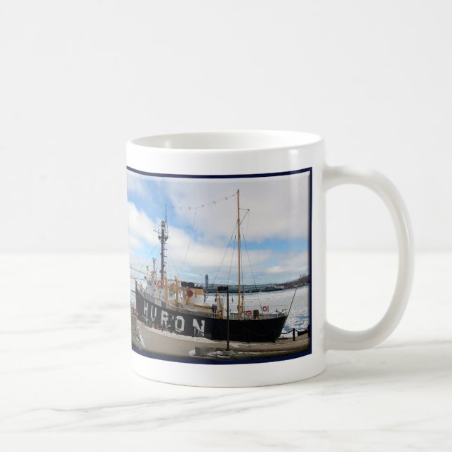 Huron Lightship Winter-Tasse Kaffeetasse (Rechts)