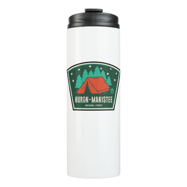 Huron Manistee National Forest Camping Thermosbecher (Vorderseite)