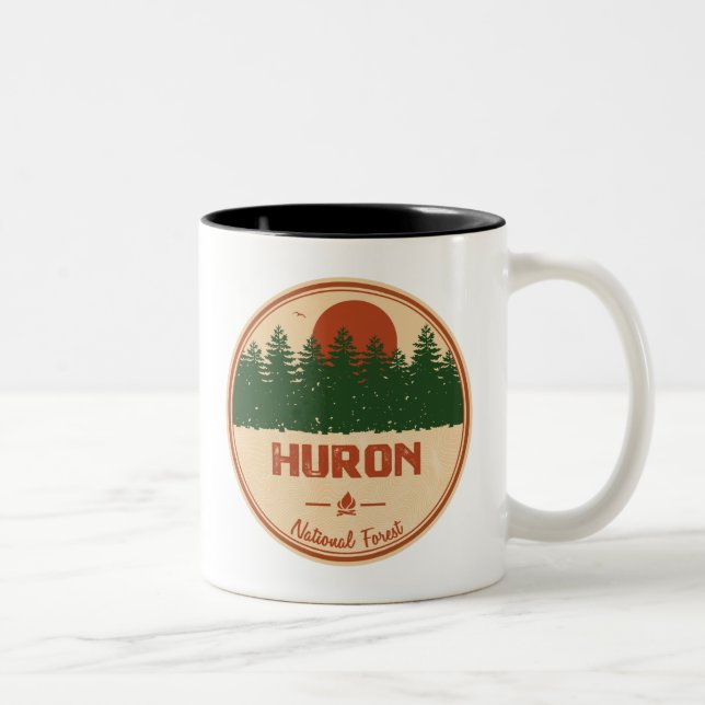 Huron National Forest Zweifarbige Tasse (Rechts)