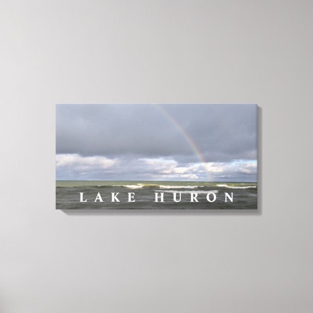 Huron Rainbow Lake Leinwanddruck (Vorderseite)