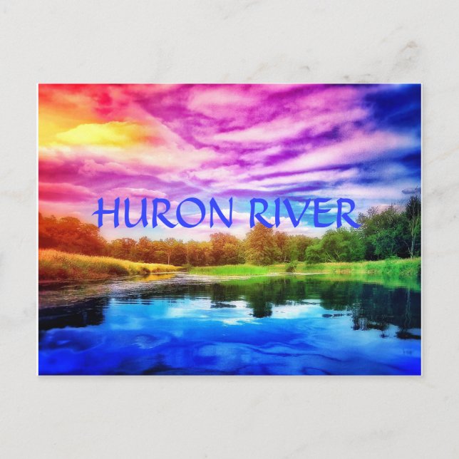 HURON RIVER RAINBOW POSTCARD POSTKARTE (Vorderseite)