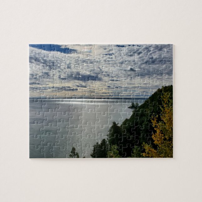 Huron-See, Mackinac-Insel-Blick (Horizontal)