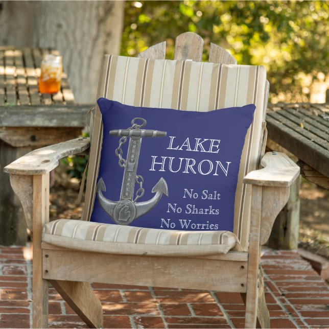 Huron-See: Seepferdanker Kissen (Stuhl )