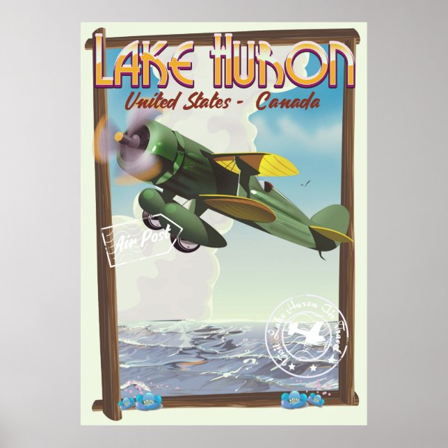 Huron-See - USA - Kanada Poster (Vorne)