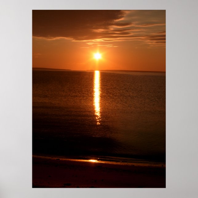 Huron Sunrise Lake Poster (Vorne)