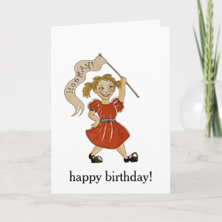 Hurra! Alles Gute zum Geburtstag Karte