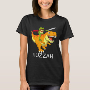 Hurra Frosch Ritter Meme und lustiger Dinosaurier T-Shirt