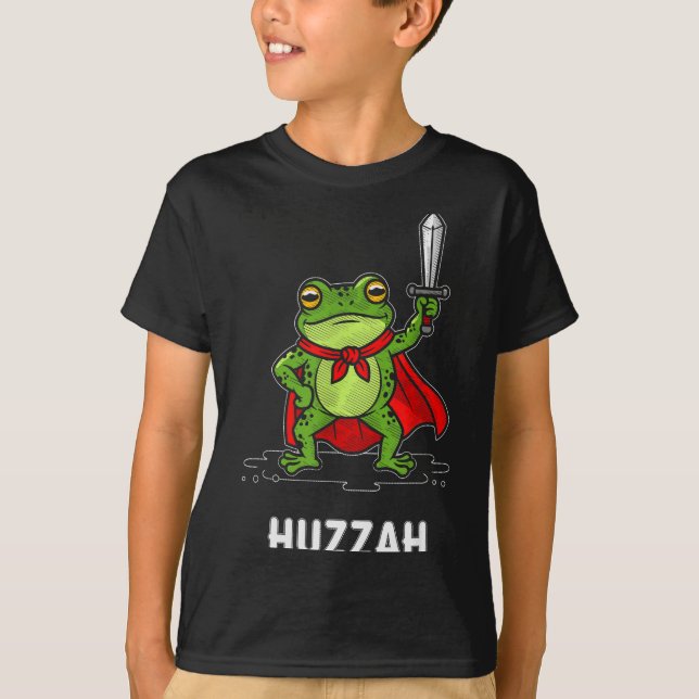 Hurra-Frosch  T-Shirt (Vorderseite)