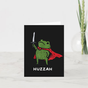 Hurra Froschritter Lustiges Schwert Meme Zitat  Karte