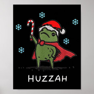 Hurra Froschritter Lustiges Schwert Meme Zitat Wei Poster