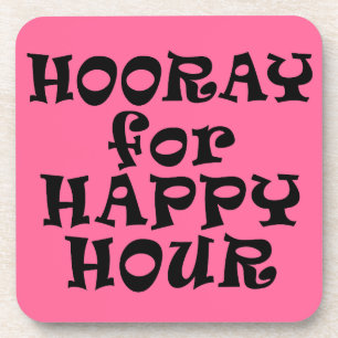 Hurra für Happy Hour Korkuntersetzer Untersetzer
