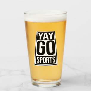 Hurra Go Sports Sarkastischer Lustiger Anti-Sport- Glas