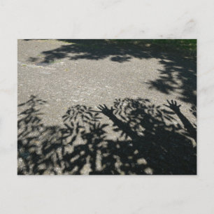 HURRAY Shadow Hands & Blätter DIY Postkarte