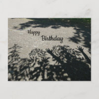HURRAY Shadow Hands Happy Birthday Postcard