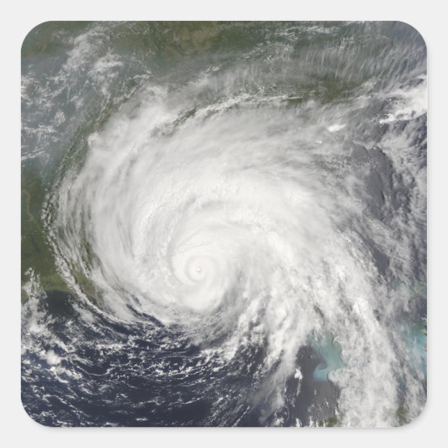 Hurricane Dennis Quadratischer Aufkleber (Vorderseite)