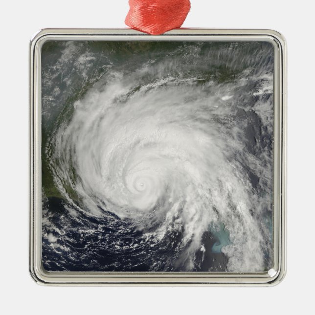 Hurricane Dennis Silbernes Ornament (Vorne)