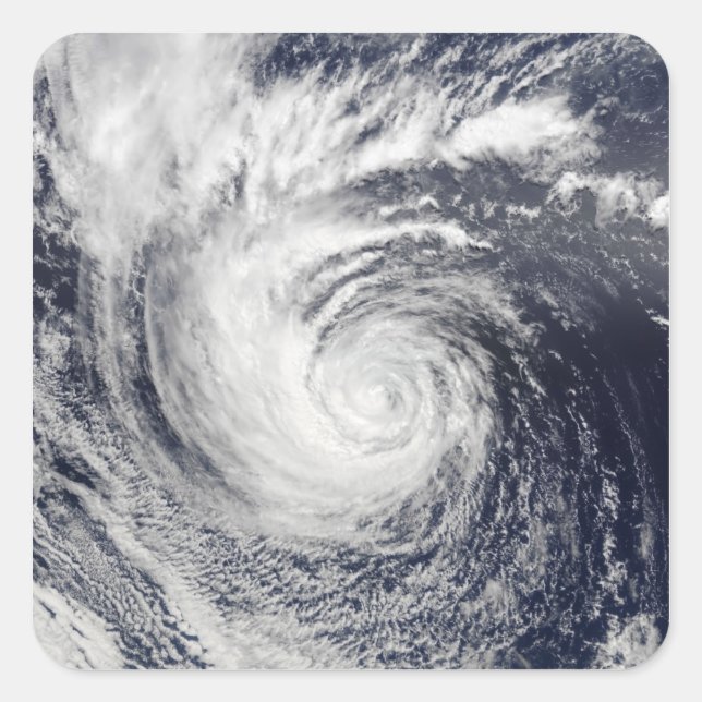 Hurricane Ele Quadratischer Aufkleber (Vorderseite)