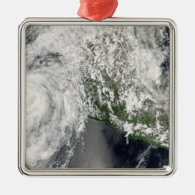Hurricane Henriette Silbernes Ornament (Vorne)