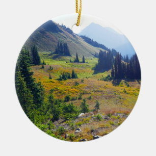 Hurricane Ridge Trail Keramik Ornament