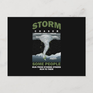 Hurricane Storm Chaser Tornado Chasing Wind Gift Postkarte