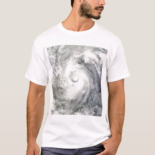 Hurrikan Alex über dem Western Golf von Mexiko T-Shirt (Vorderseite)