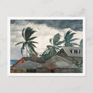 Hurrikan Bahamas Landscape Winslow Homer Postkarte