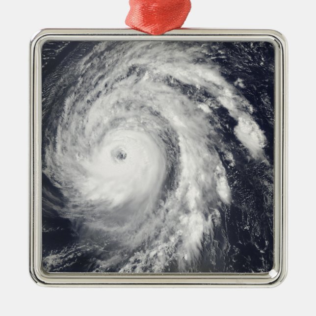 Hurrikan Bill im Atlantischen Ozean Ornament Aus Metall (Vorne)
