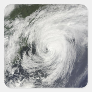 Hurrikan Bill über Nova Scotia Quadratischer Aufkleber