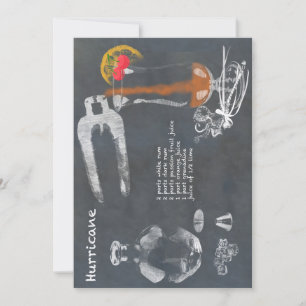 Hurrikan Cocktail Einladung