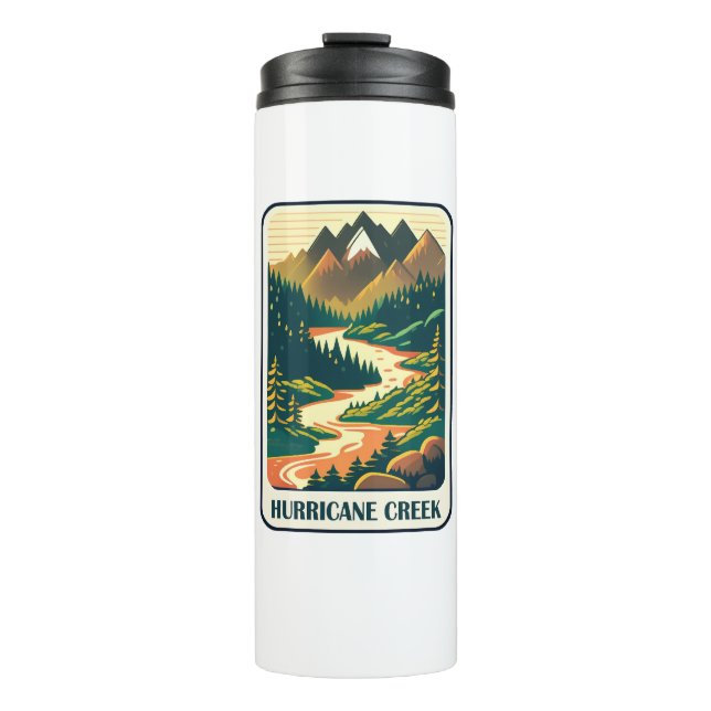 Hurrikan Creek Arkansas Colors Thermosbecher (Vorderseite)