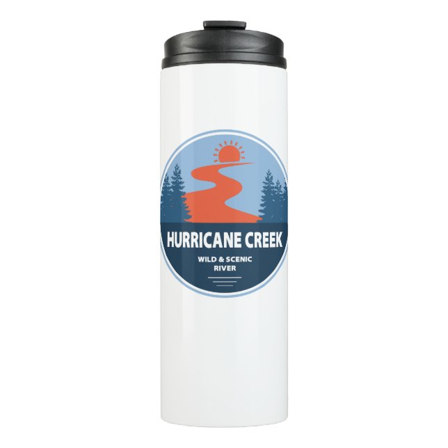 Hurrikan Creek Wild und Landschaftlicher Fluss Ark Thermosbecher (Vorderseite)