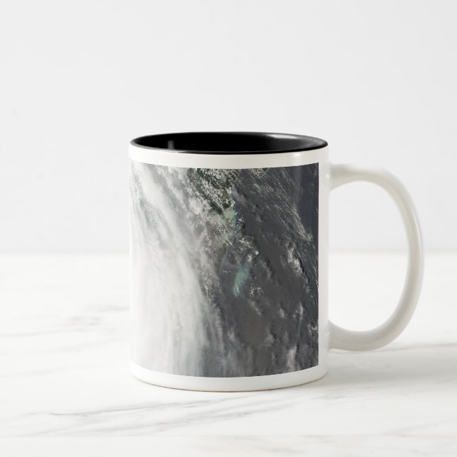 Hurrikan Dean 2 Zweifarbige Tasse (Rechts)