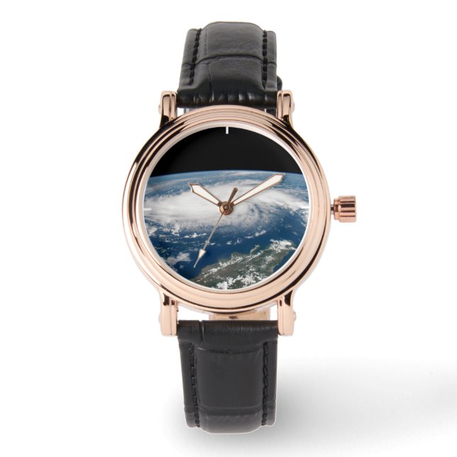 Hurrikan Dorian über dem Atlantischen Ozean. Armbanduhr (Vorderseite)