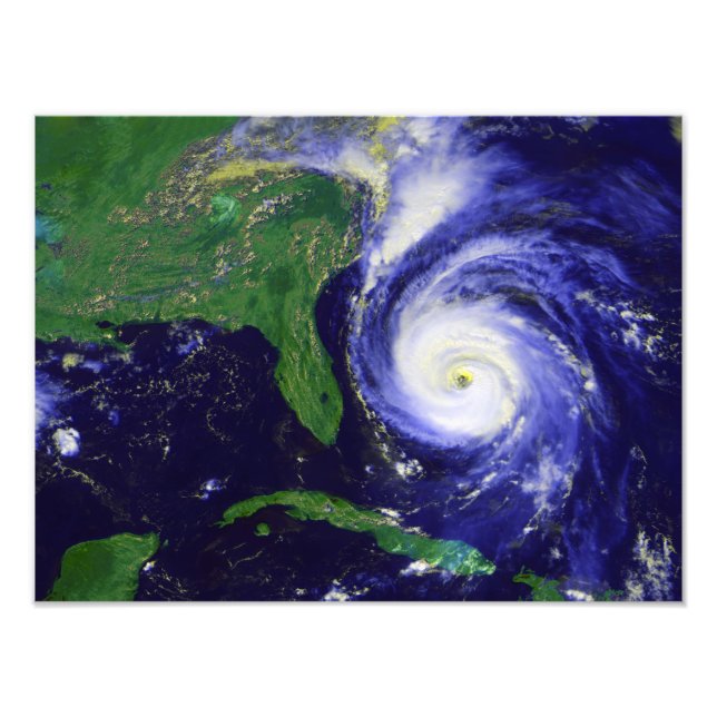 Hurrikan Fran Fotodruck (Vorne)