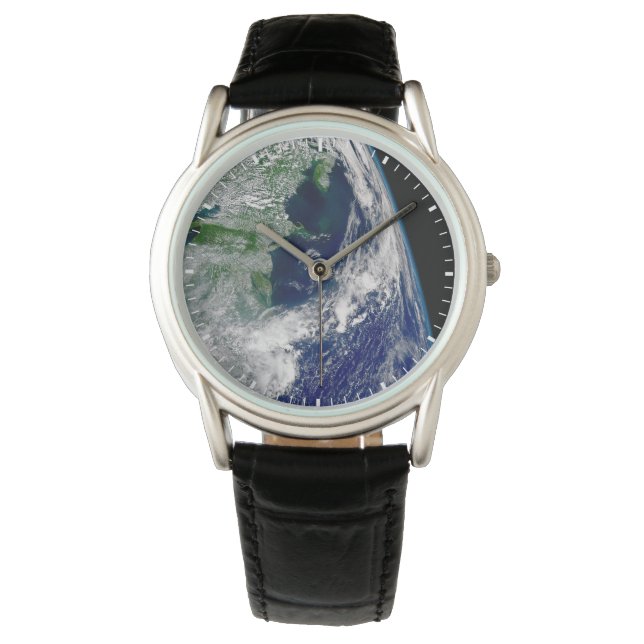 Hurrikan Frances auf einer teilweisen Erde. Armbanduhr (Vorderseite)