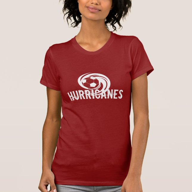 Hurrikan-Fußball-T-Shirt T-Shirt (Vorderseite)
