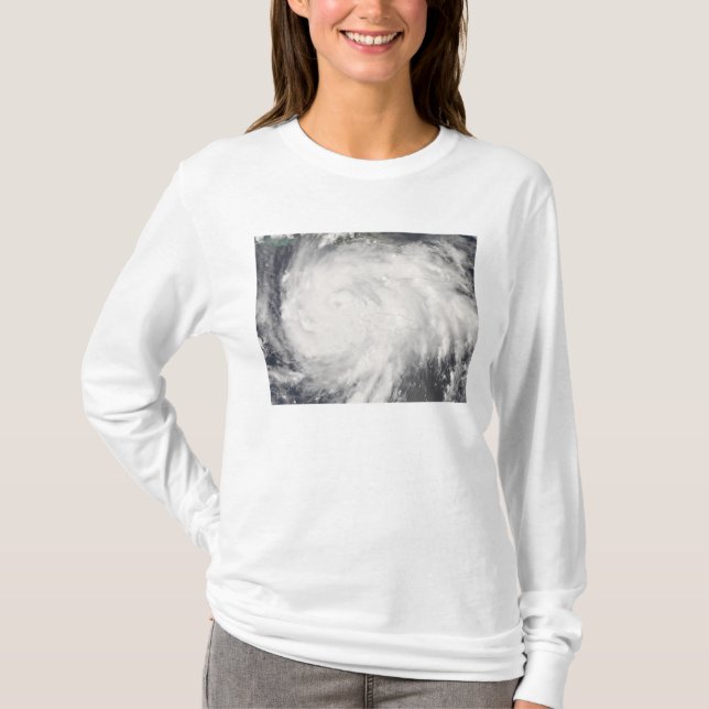 Hurrikan Gustav über Jamaika T-Shirt (Vorderseite)