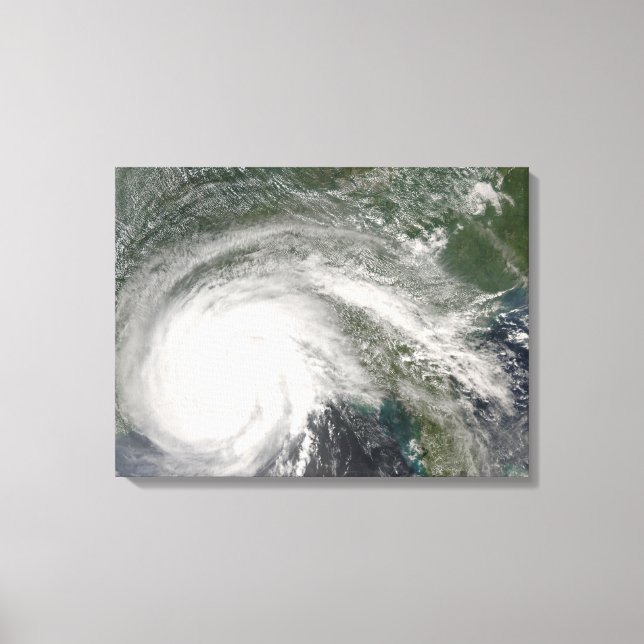 Hurrikan Gustav über Louisiana Leinwanddruck (Vorderseite)
