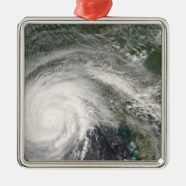 Hurrikan Gustav über Louisiana Ornament Aus Metall (Vorne)