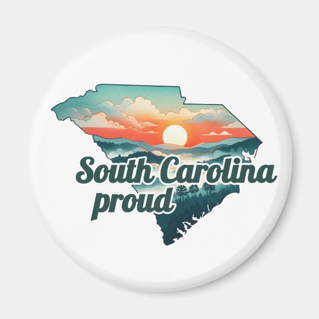 Hurrikan Helene Fundraiser South Carolina Strong Magnet (Vorne)