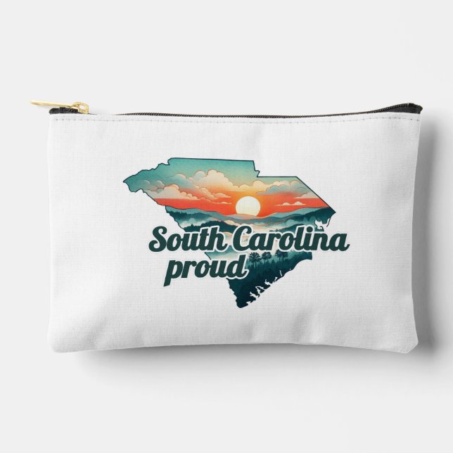 Hurrikan Helene Fundraiser South Carolina Strong Zubehörtasche (Vorderseite)