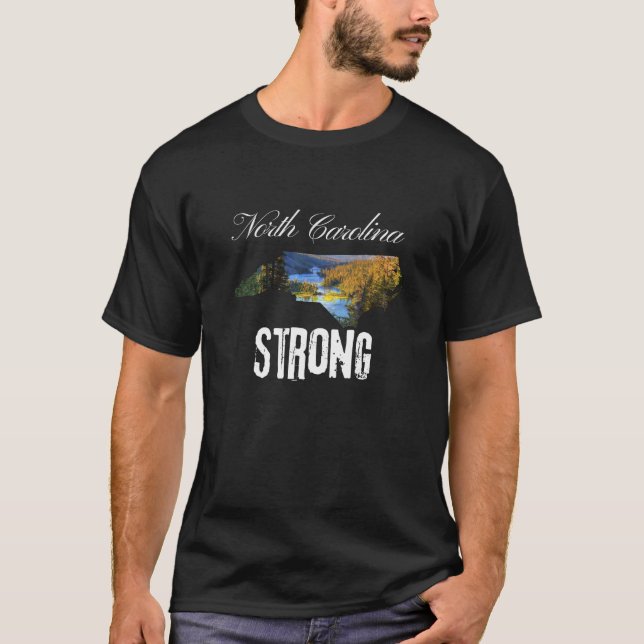Hurrikan Helene North Carolina Strong T-Shirt (Vorderseite)