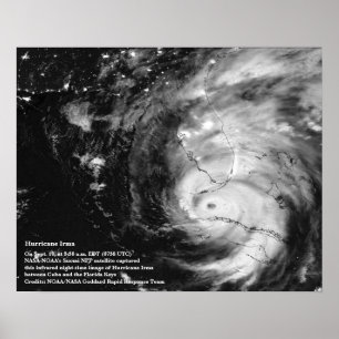 Hurrikan Irma 8x10 Poster