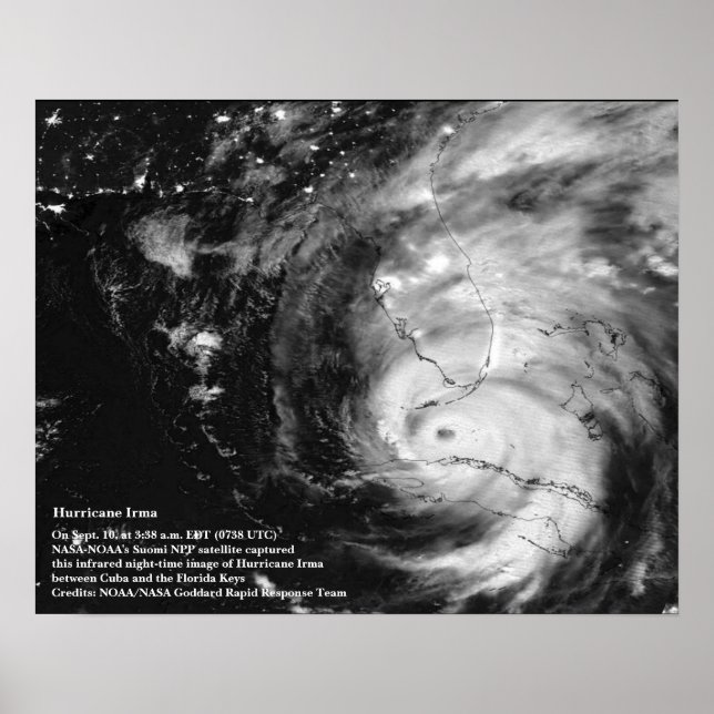 Hurrikan Irma 8x10 Poster (Vorne)