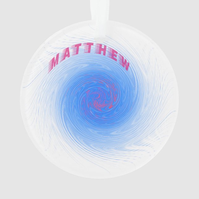 Hurrikan Matthew Ornament (Rückseite)