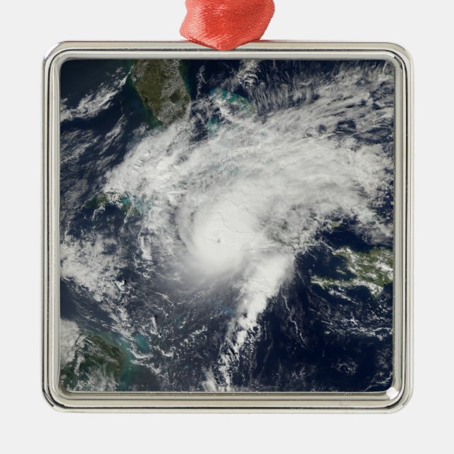 Hurrikan Paloma Silbernes Ornament (Vorne)