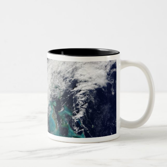 Hurrikan Paula 2 Zweifarbige Tasse (Rechts)