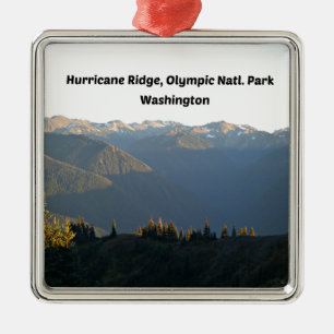 Hurrikan Ridge, Olympischer Nationalpark, WA Silbernes Ornament