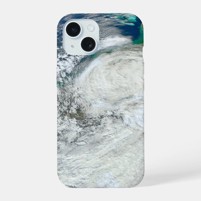 Hurrikan Sandy an der Ostküste der USA. 3 iPhone 15 Hülle (Rückseite)