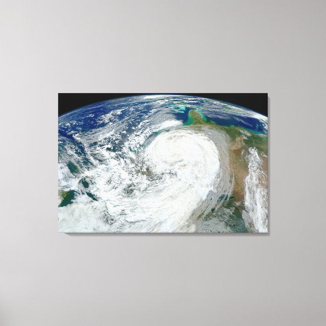 Hurrikan Sandy an der Ostküste der USA. 3 Leinwanddruck (Vorderseite)
